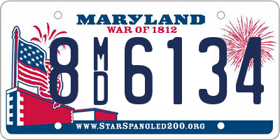 MD license plate 8MD6134