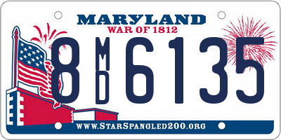 MD license plate 8MD6135