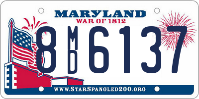 MD license plate 8MD6137