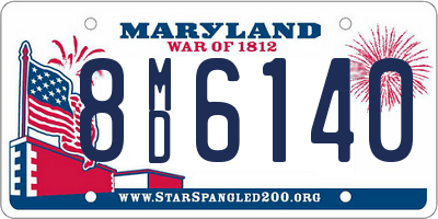 MD license plate 8MD6140