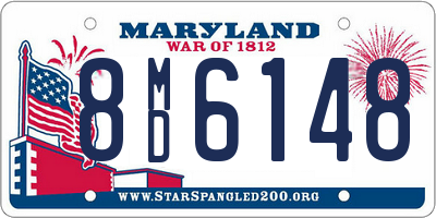 MD license plate 8MD6148