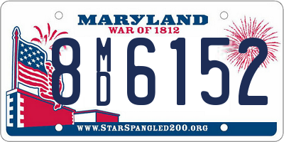 MD license plate 8MD6152