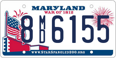 MD license plate 8MD6155