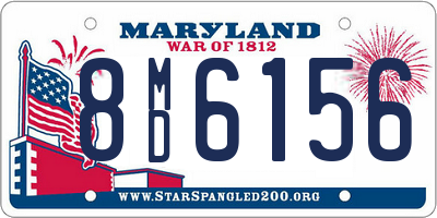 MD license plate 8MD6156