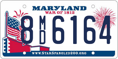 MD license plate 8MD6164