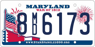 MD license plate 8MD6173