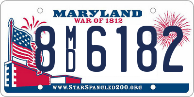 MD license plate 8MD6182