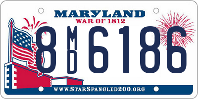 MD license plate 8MD6186