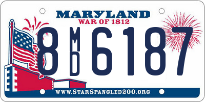 MD license plate 8MD6187