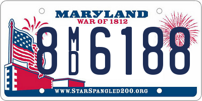 MD license plate 8MD6188