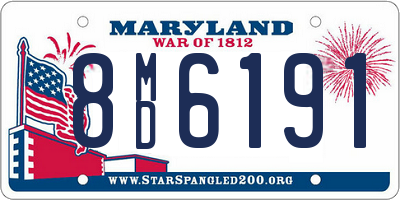 MD license plate 8MD6191