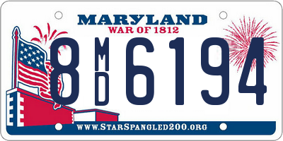 MD license plate 8MD6194