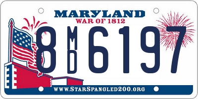 MD license plate 8MD6197