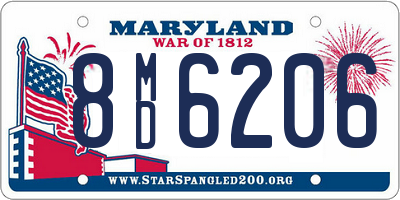 MD license plate 8MD6206