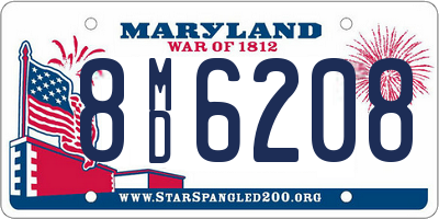 MD license plate 8MD6208