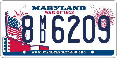 MD license plate 8MD6209