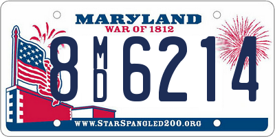 MD license plate 8MD6214