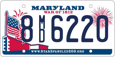 MD license plate 8MD6220