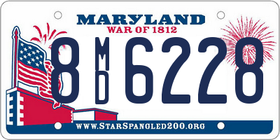 MD license plate 8MD6228