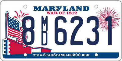 MD license plate 8MD6231