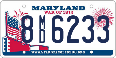 MD license plate 8MD6233