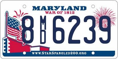 MD license plate 8MD6239