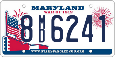 MD license plate 8MD6241