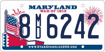 MD license plate 8MD6242