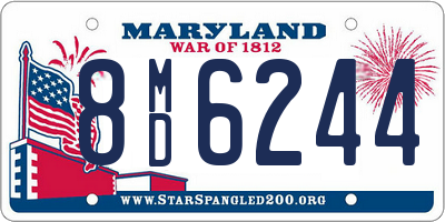 MD license plate 8MD6244