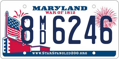 MD license plate 8MD6246