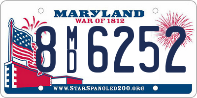 MD license plate 8MD6252