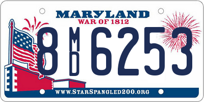 MD license plate 8MD6253