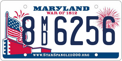 MD license plate 8MD6256