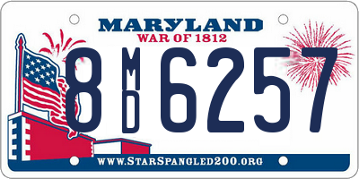 MD license plate 8MD6257