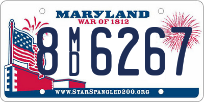 MD license plate 8MD6267