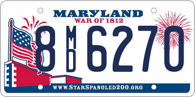 MD license plate 8MD6270