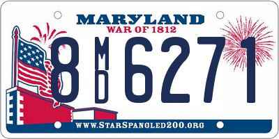 MD license plate 8MD6271
