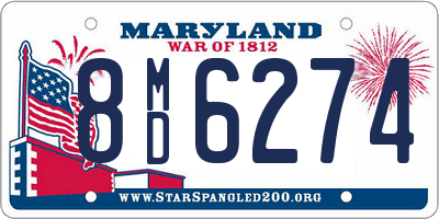 MD license plate 8MD6274