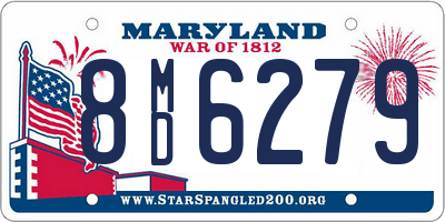 MD license plate 8MD6279