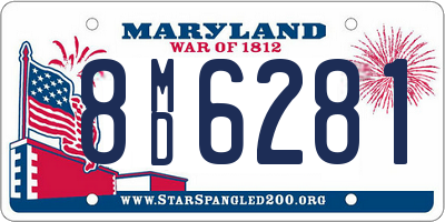 MD license plate 8MD6281