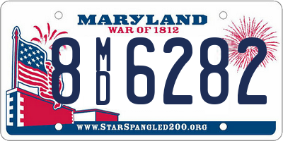 MD license plate 8MD6282