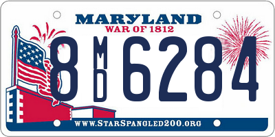 MD license plate 8MD6284