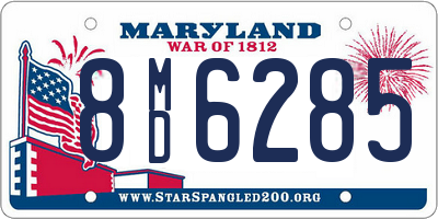 MD license plate 8MD6285