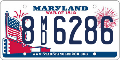 MD license plate 8MD6286