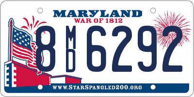 MD license plate 8MD6292