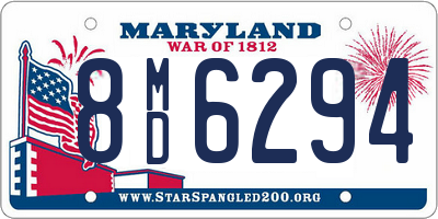 MD license plate 8MD6294