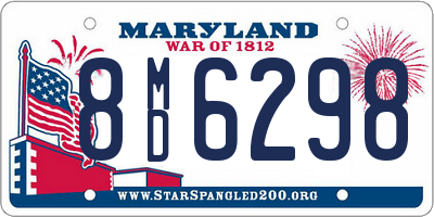 MD license plate 8MD6298