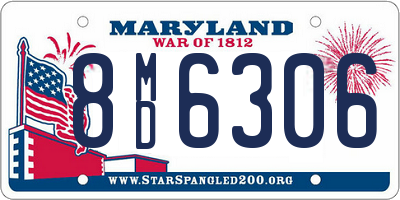 MD license plate 8MD6306