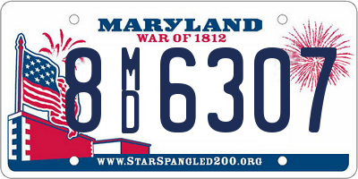 MD license plate 8MD6307