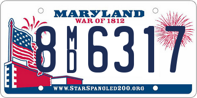 MD license plate 8MD6317